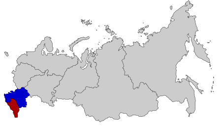 Southern District in Blue (less Crimea)